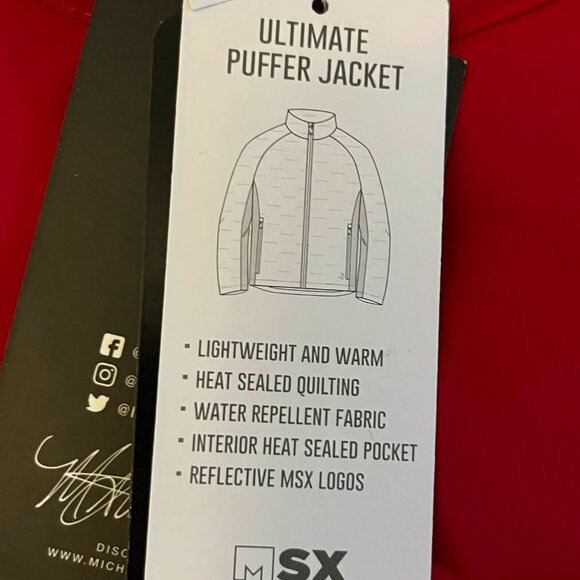 NFL MSX by Michael Strahan Atlanta Falcons Full Zip Puffer Jacket Men's Medium - Picture 7 of 8